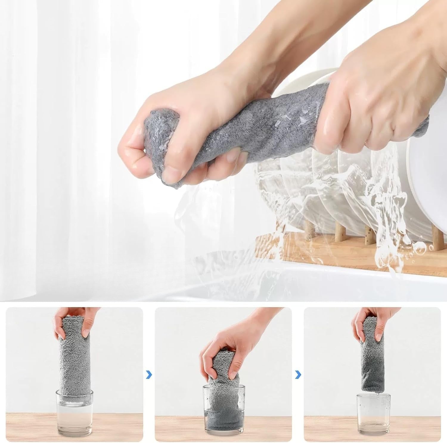 The Everyday Soft-Weave Cleaning Cloth Set — 12-Pack Microfiber Towels for Daily Care