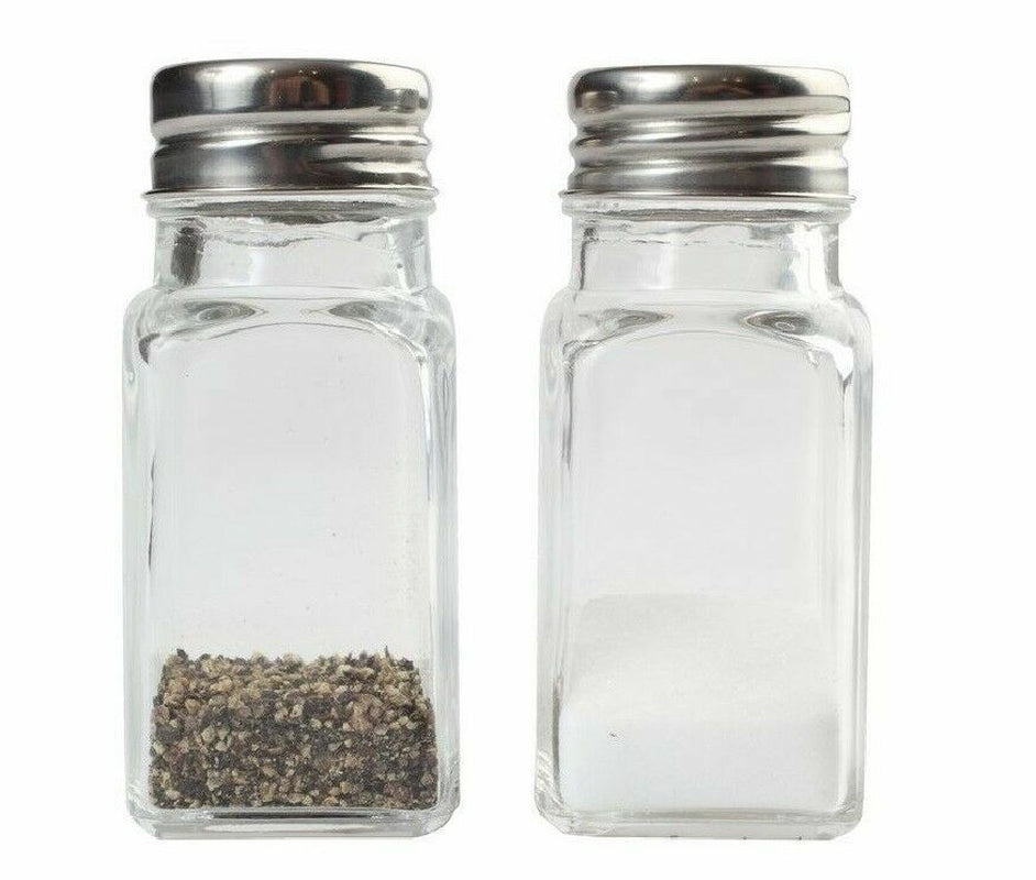 Glass Salt and Pepper Shaker Set