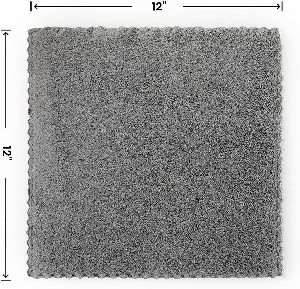 12 Pack Ultra Soft Absorbent Quick Drying Microfiber Cleaning Rag