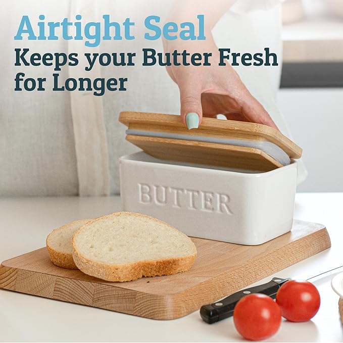 The Countryside Butter Keeper — Ceramic Lid-Top Butter Dish for Everyday Ease