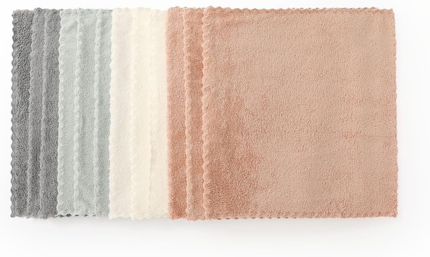 12 Pack Ultra Soft Absorbent Quick Drying Microfiber Cleaning Rag