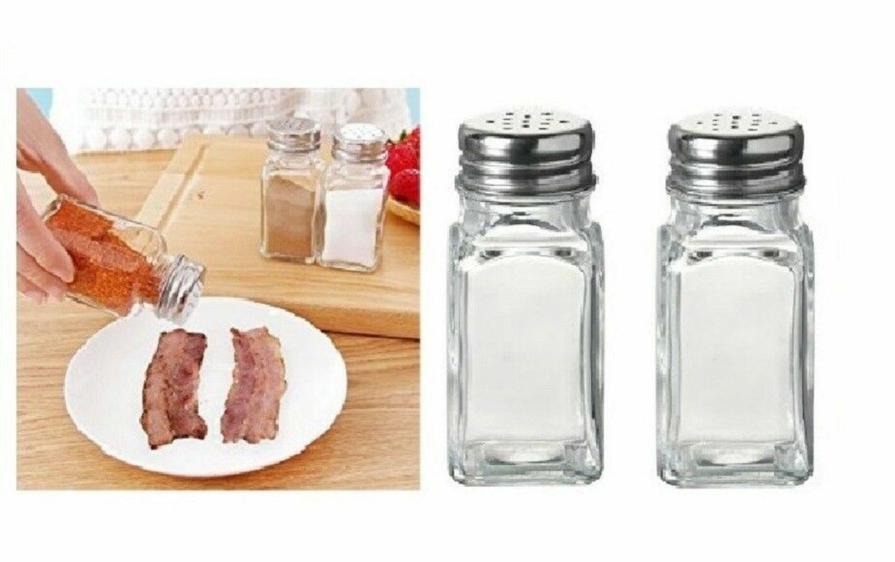 Glass Salt and Pepper Shaker Set