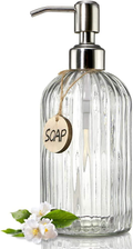 The Clear Stream Soap Dispenser – Refillable Glass Hand Soap Pump
